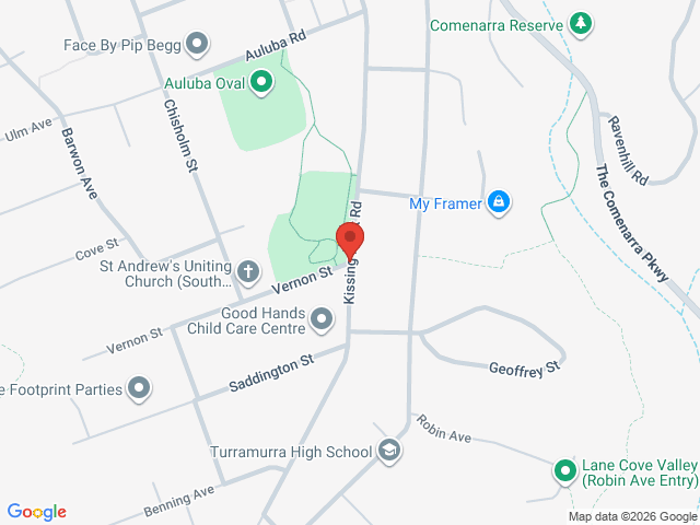Map showing event location