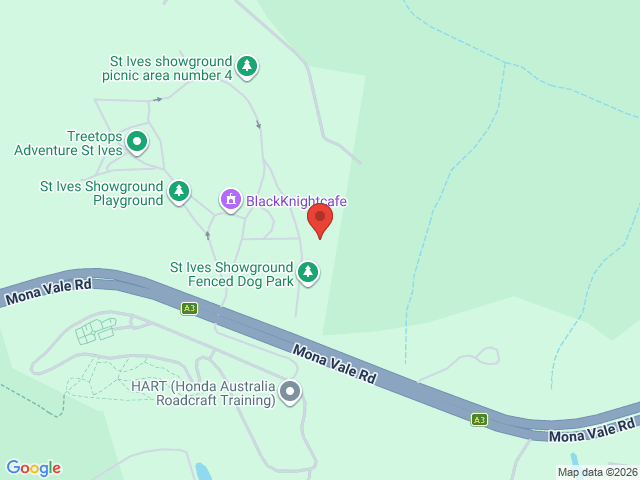Map showing event location